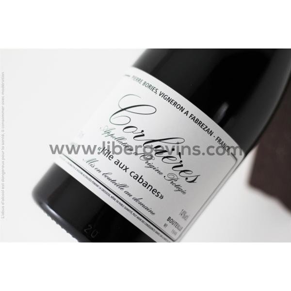 PIERRE BORIES - CORBIERES AOP - L'ILE AUX CABANES 2018 Vin Nature carignan grenache