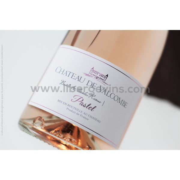 CHATEAU DE VALCOMBE - COSTIERES DE NIMES AOP - PASTEL ROSE 2022 syrah viognier BIO