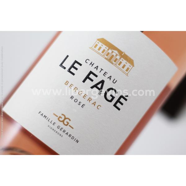 CHATEAU LE FAGE - BERGERAC AOP - ROSE 2022