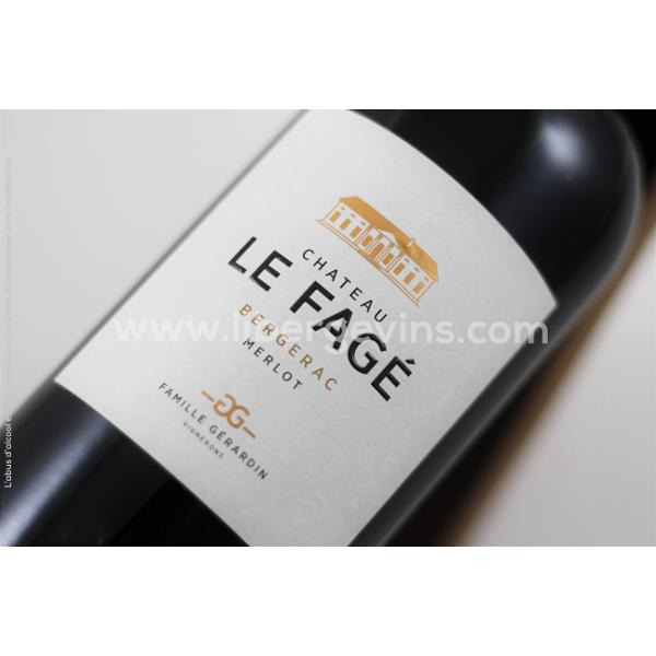 CHATEAU LE FAGE - BERGERAC ROUGE  AOP - MERLOT 2023